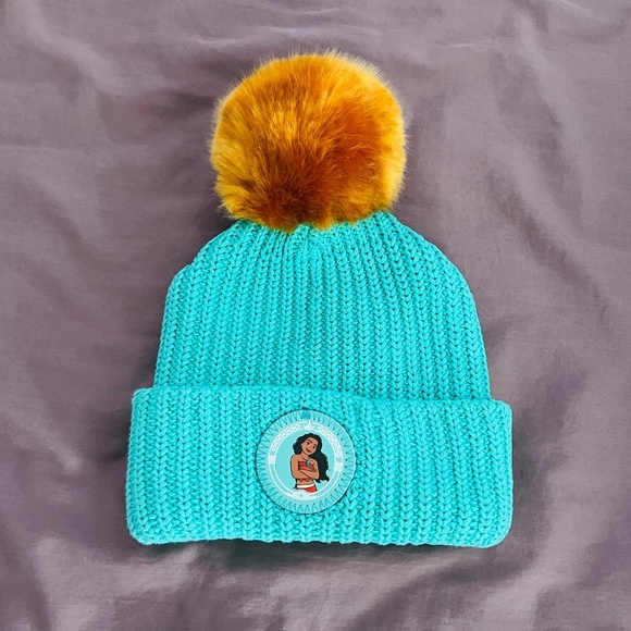 Love Your Melon Accessories - Disney x Love Your Melon - Disney Princess Moana, Beanie with Pom Pom, Brand New